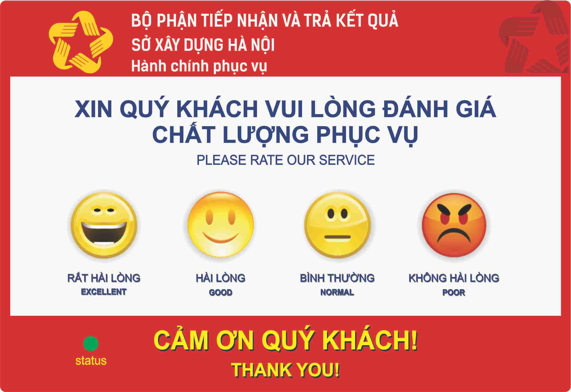 thiết bị bình chọn khách hàng